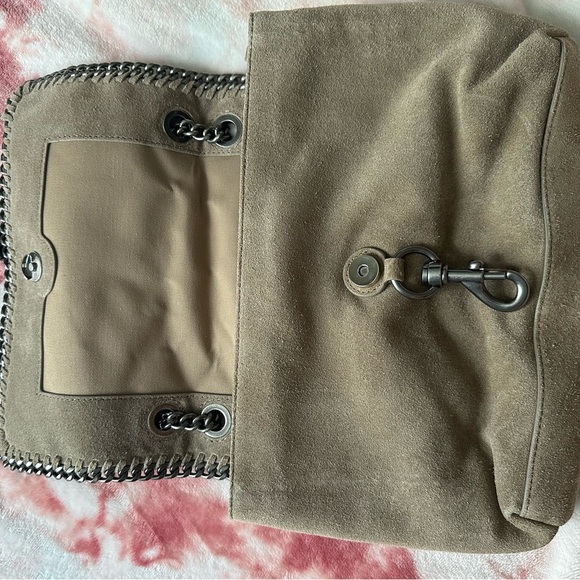 Rebecca Minkoff Stylish Edie Tan Suede Chain Shoulder Bag - Picture 3 of 8